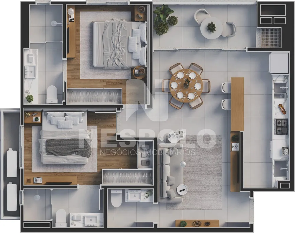 Apartamento, 1 quarto, 74 m² - Foto 7