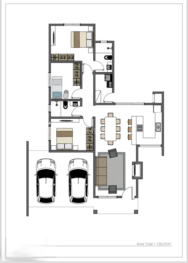 Casa, 3 quartos, 130 m² - Foto 1