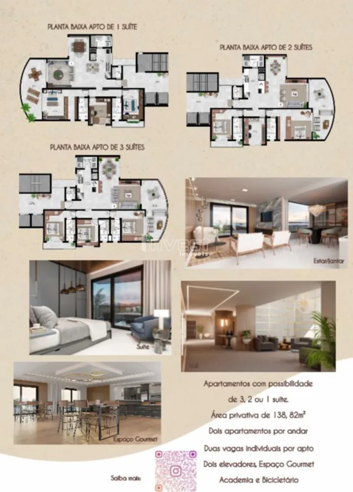 Apartamento, 3 quartos, 138 m² - Foto 2