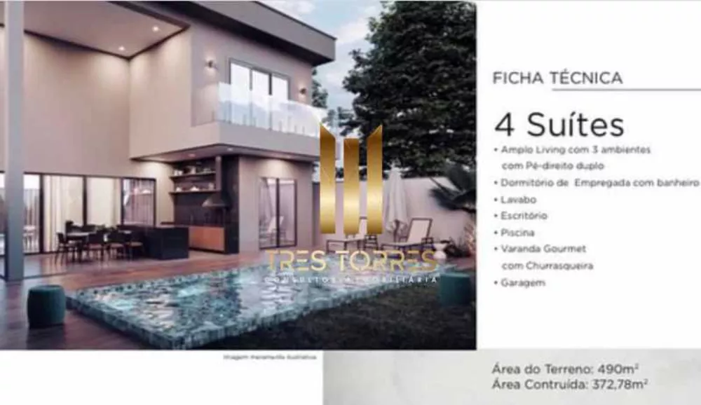 Casa de Condomínio à venda com 4 quartos, 372m² - Foto 3