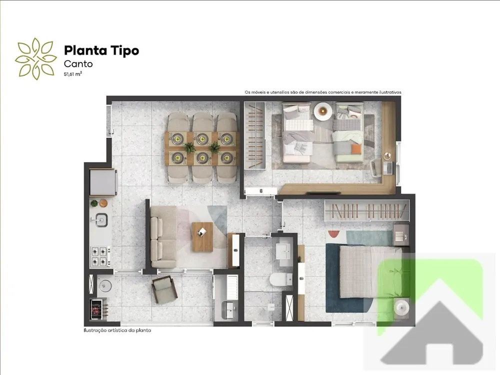 Apartamento, 2 quartos, 51 m² - Foto 16