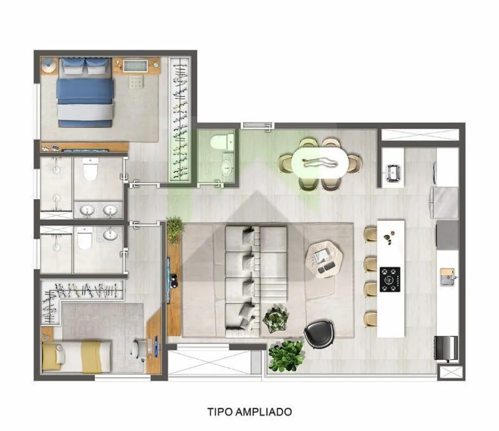 Apartamento, 3 quartos, 87 m² - Foto 3