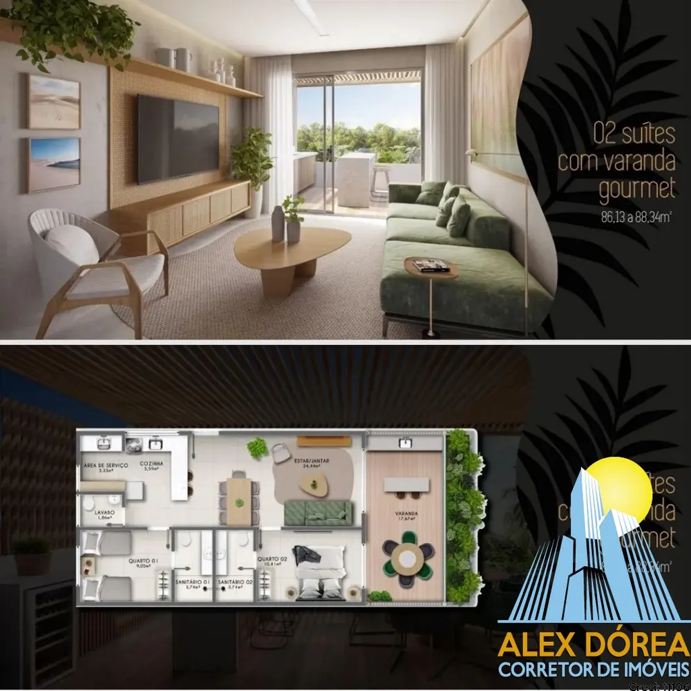 Flat/Apart Hotel, 2 quartos, 84 m² - Foto 4