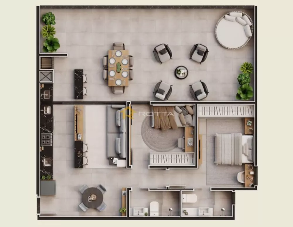 Apartamento, 2 quartos, 62 m² - Foto 3