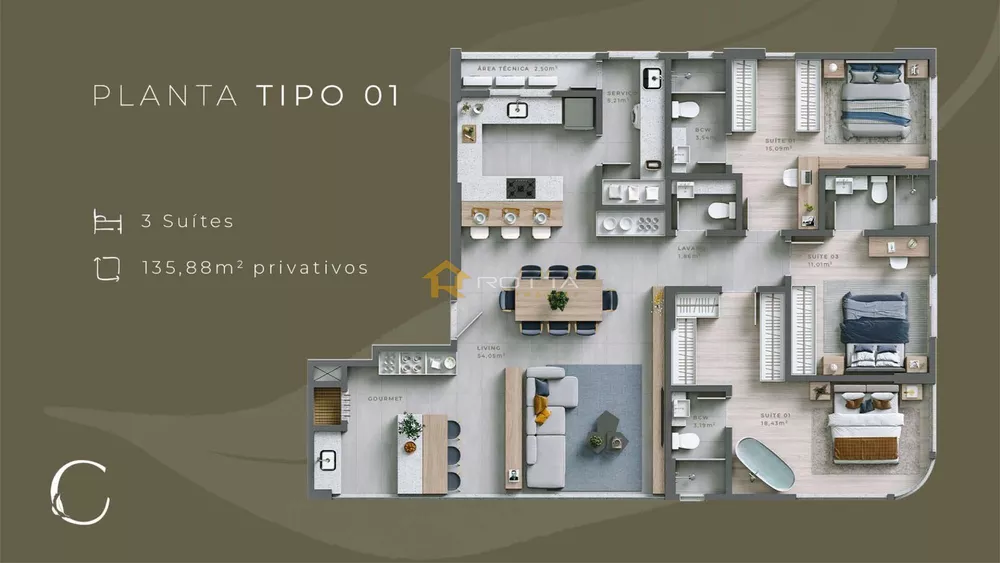 Apartamento, 4 quartos, 135 m² - Foto 4