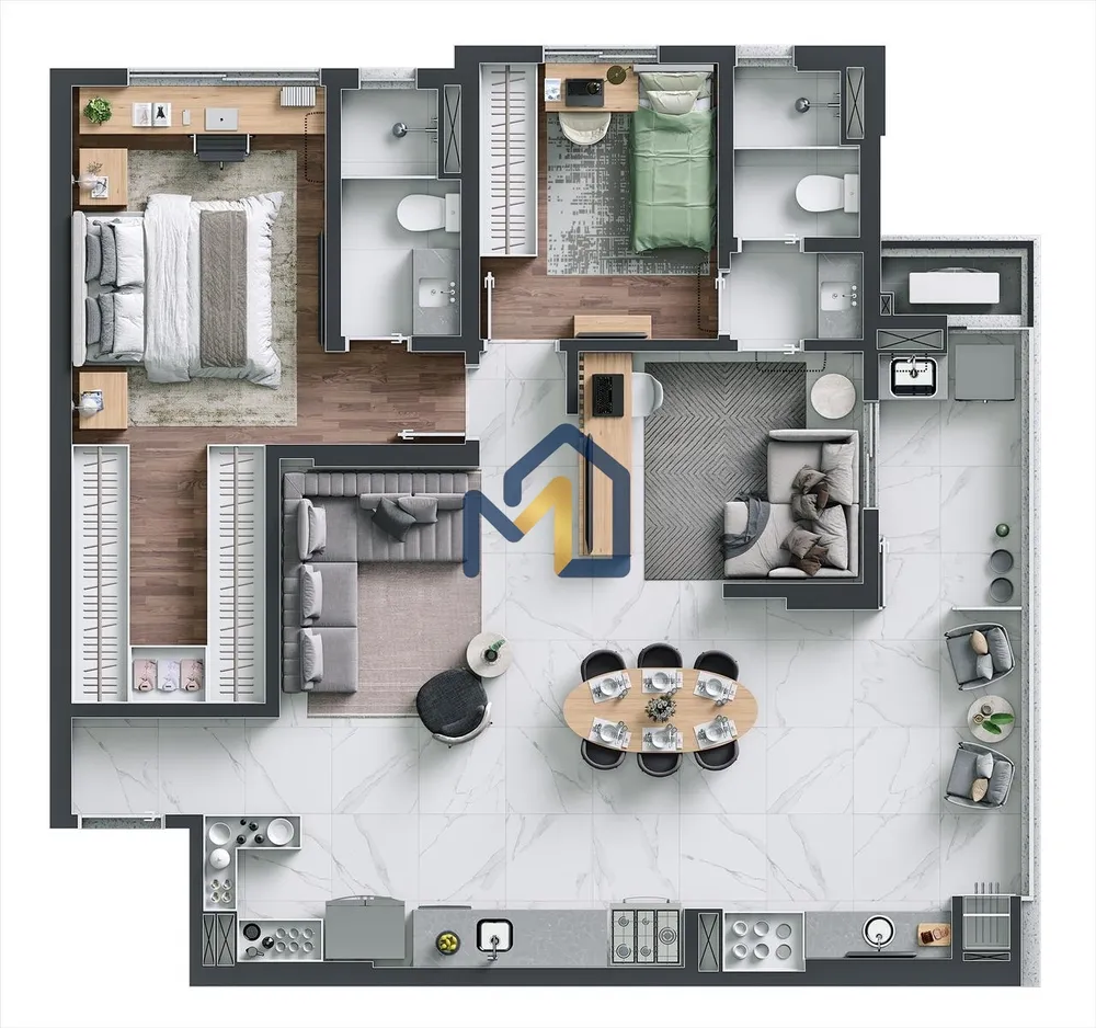 Apartamento, 2 quartos, 71 m² - Foto 23