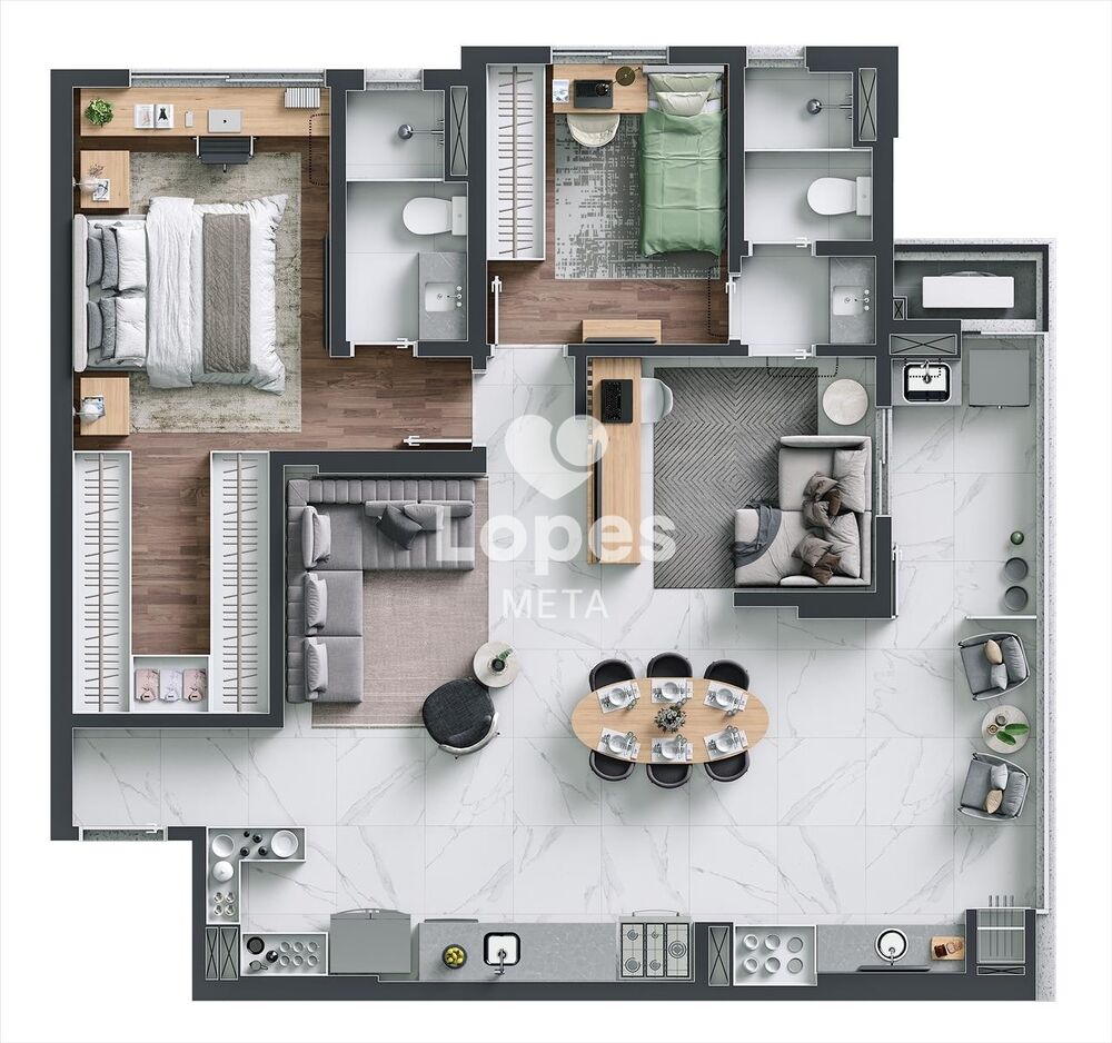 Apartamento, 2 quartos, 71 m² - Foto 9