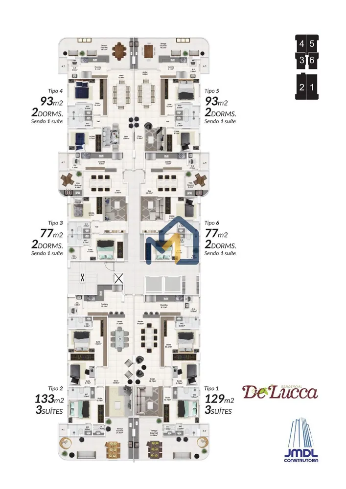 Apartamento, 2 quartos, 77 m² - Foto 1