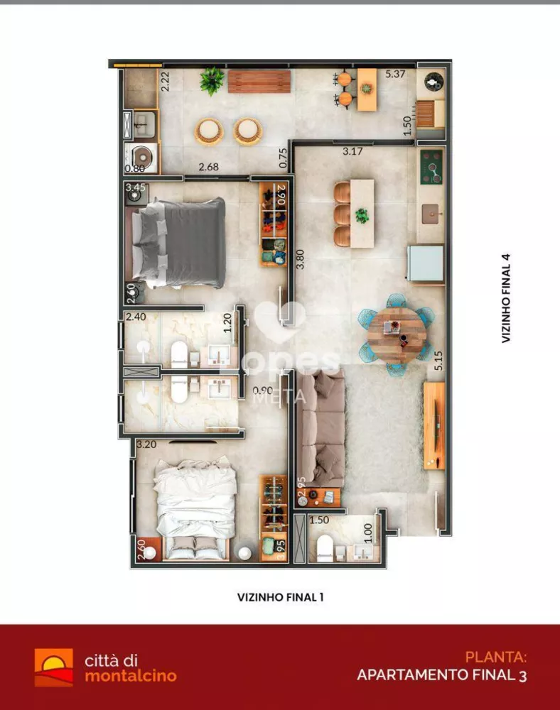 Apartamento, 2 quartos, 73 m² - Foto 9