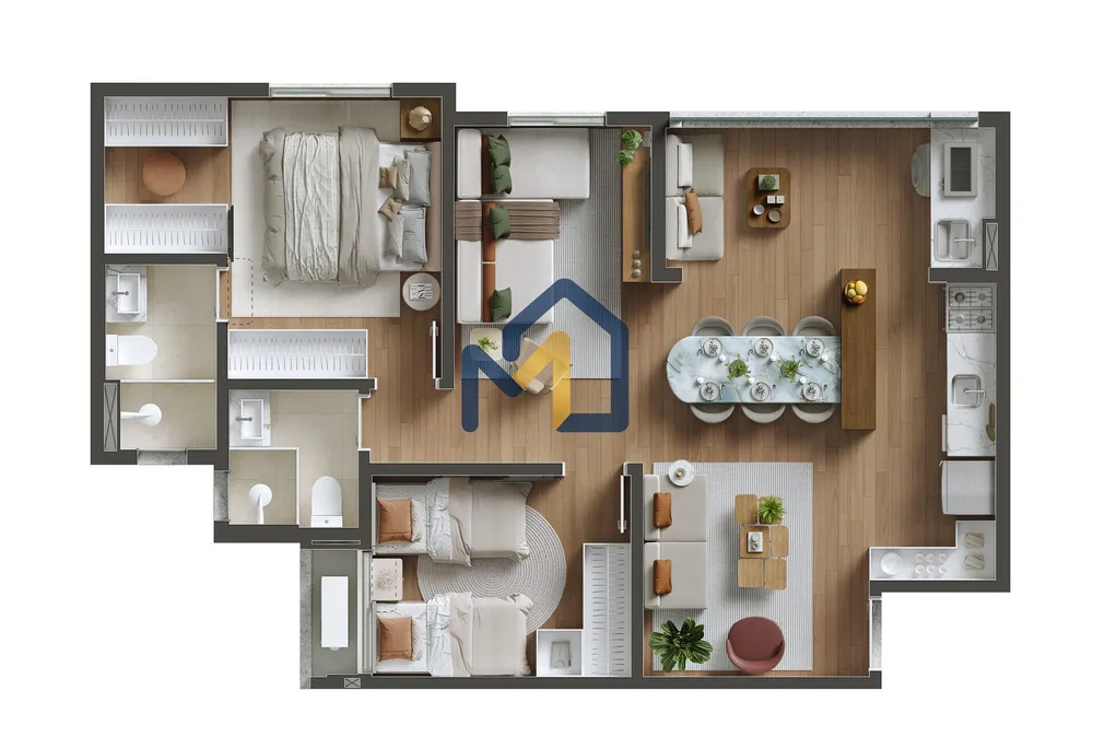Apartamento, 2 quartos, 56 m² - Foto 17