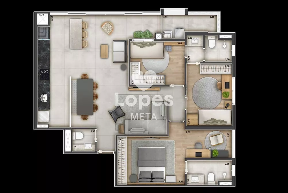 Apartamento, 2 quartos, 67 m² - Foto 17