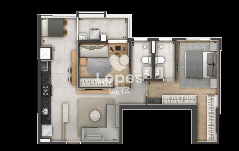 Apartamento, 2 quartos, 67 m² - Foto 12