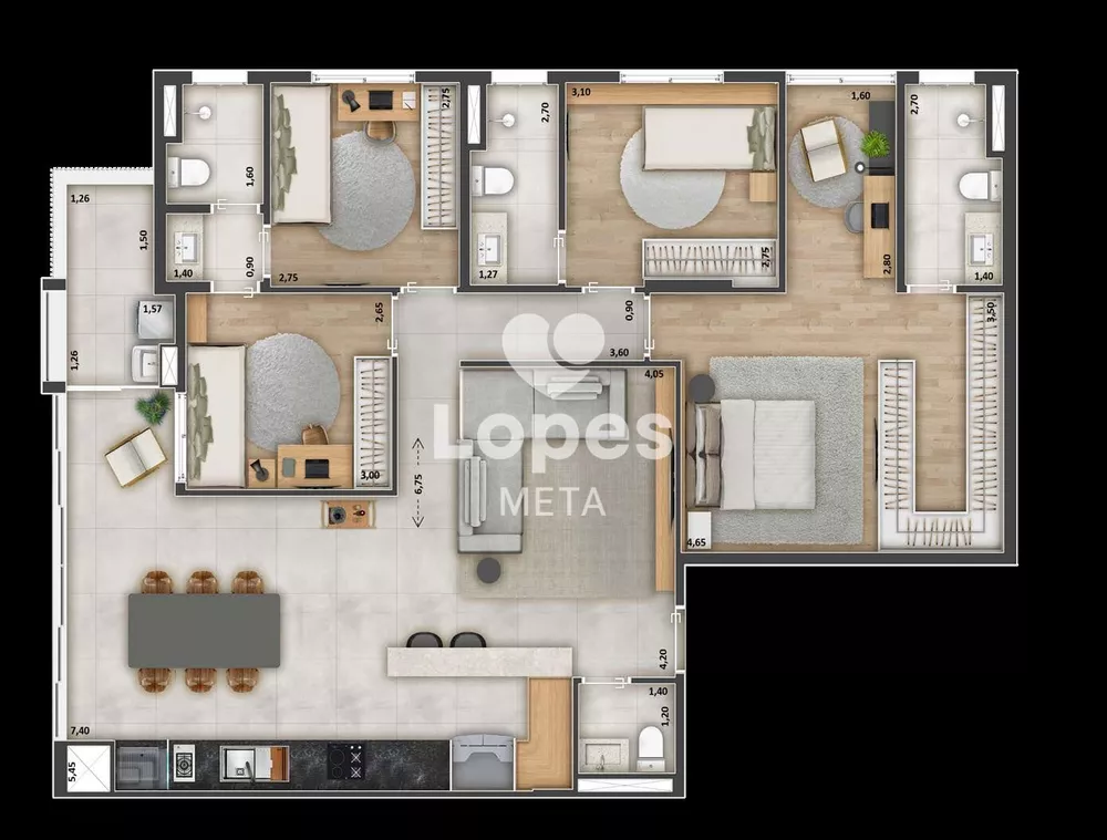 Apartamento, 2 quartos, 67 m² - Foto 6