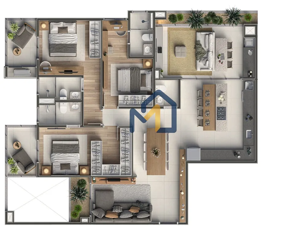 Apartamento, 3 quartos, 84 m² - Foto 7