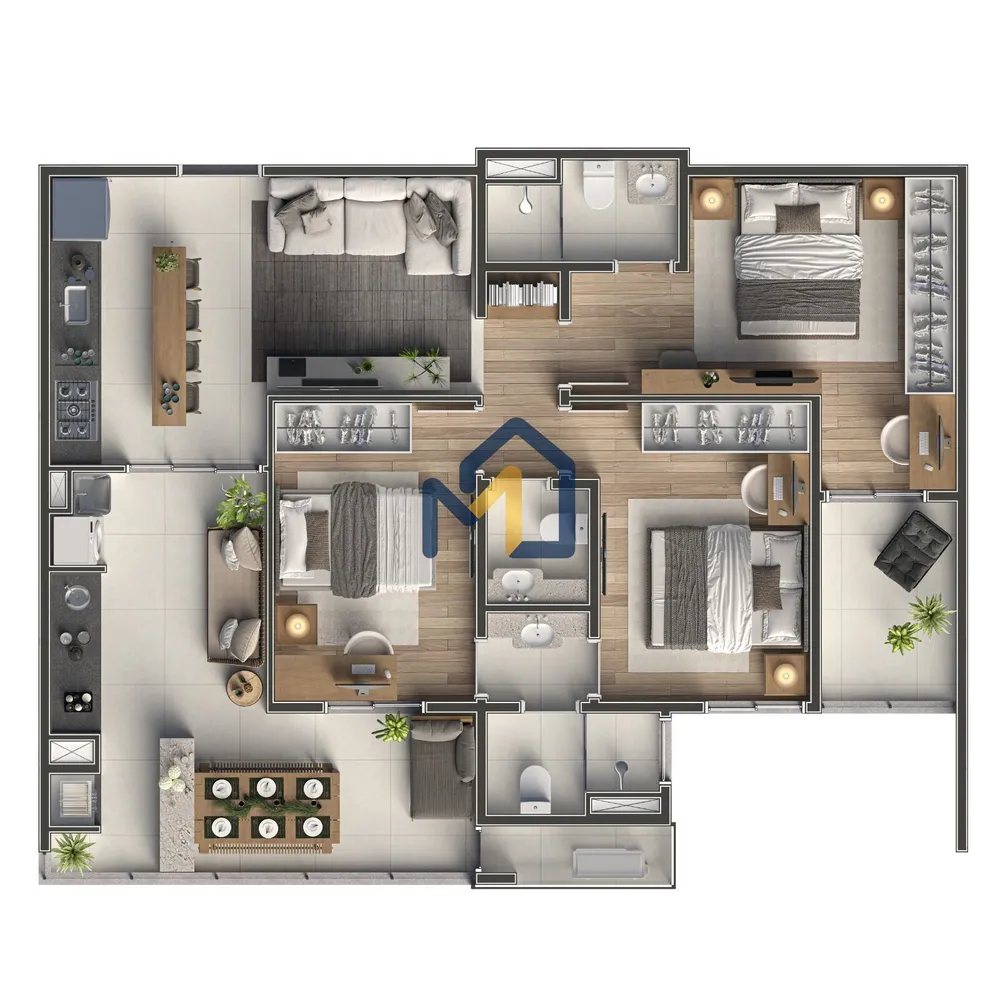 Apartamento, 3 quartos, 84 m² - Foto 10