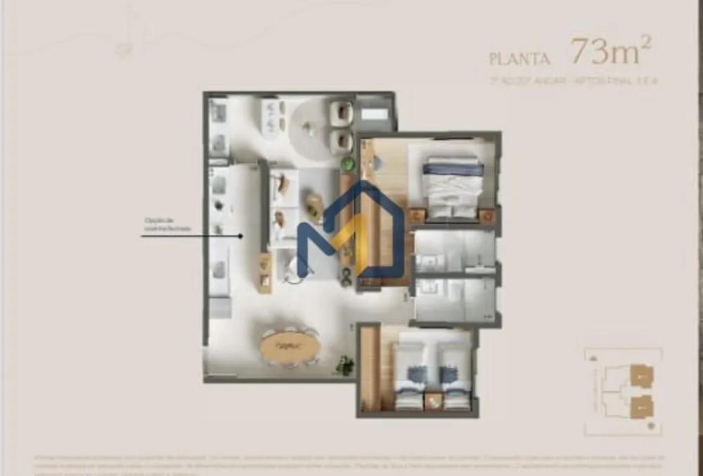 Apartamento, 2 quartos, 73 m² - Foto 5