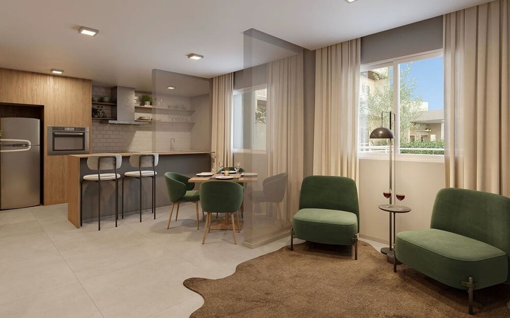 Apartamento à venda com 1 quarto, 37m² - Foto 2