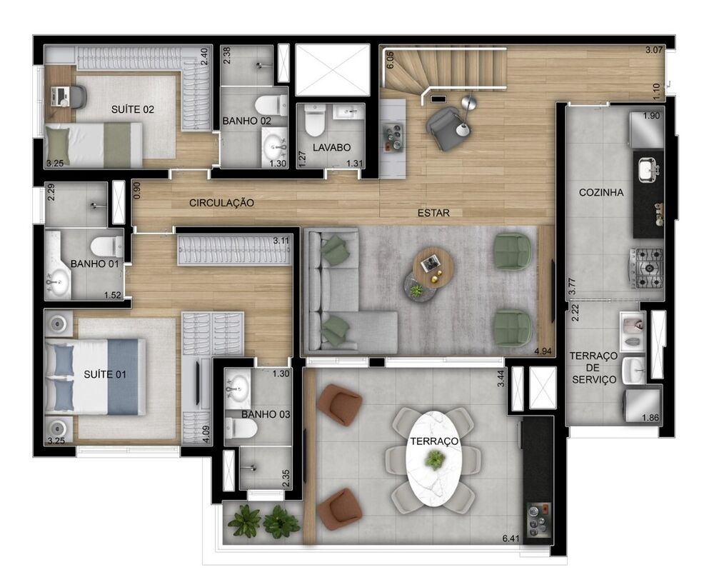 Cobertura à venda com 3 quartos, 228m² - Foto 12