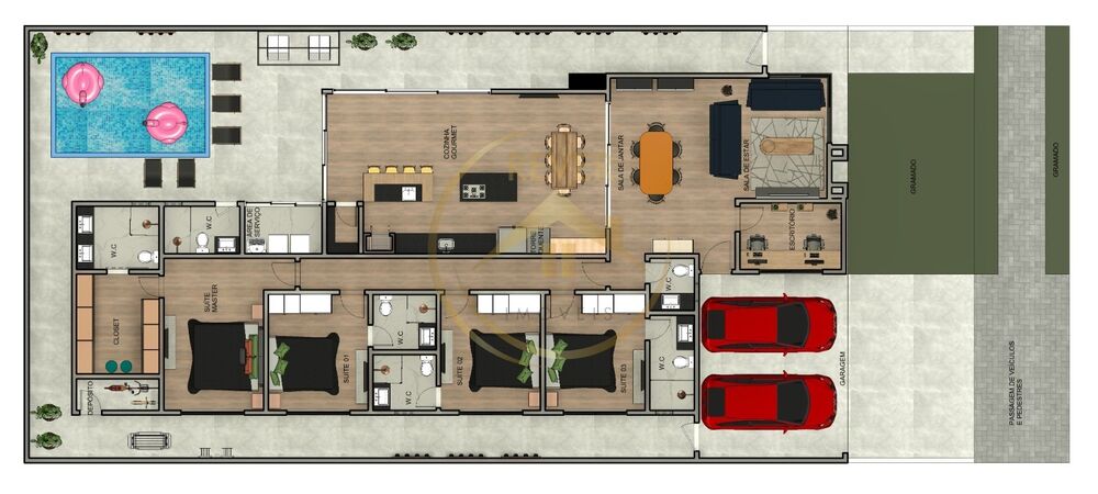 Casa à venda com 4 quartos, 247m² - Foto 4