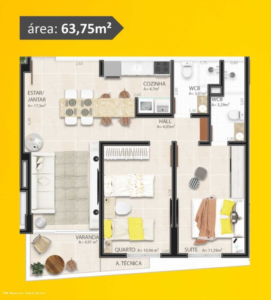 Apartamento à venda com 3 quartos, 90m² - Foto 17