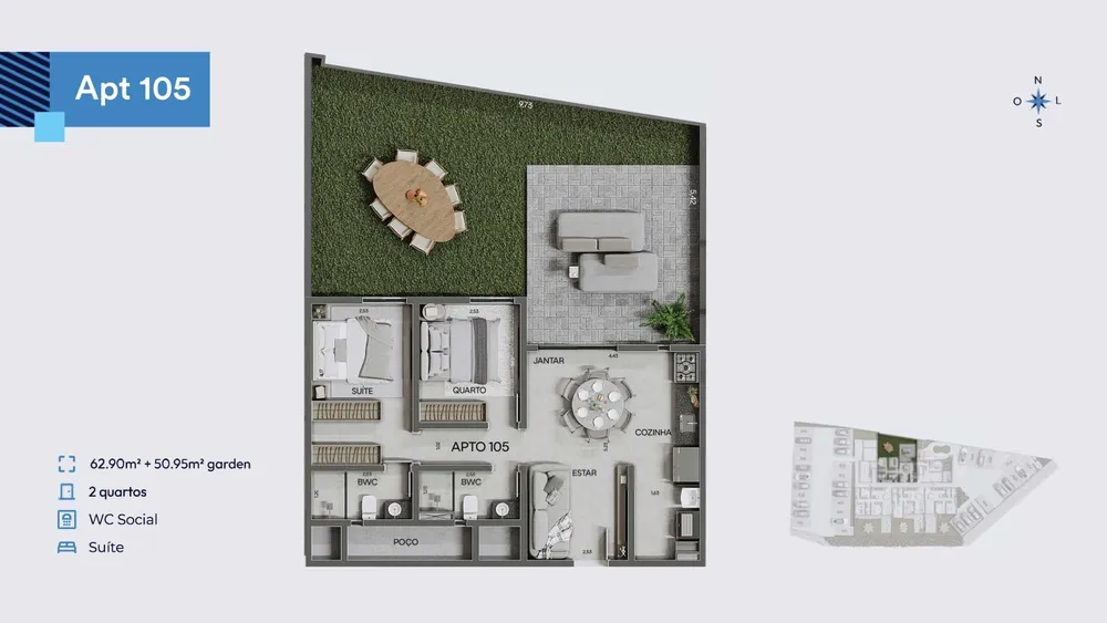 Apartamento, 2 quartos, 58 m² - Foto 9