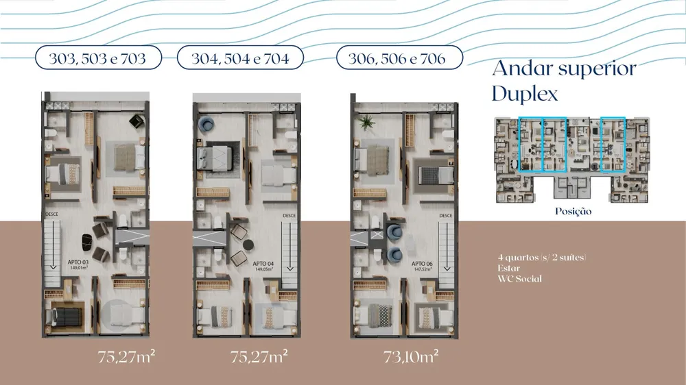 Apartamento, 2 quartos, 73 m² - Foto 9