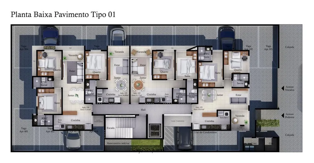 Apartamento, 1 quarto, 34 m² - Foto 11