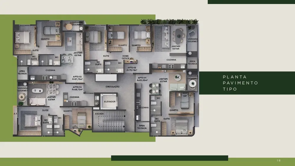 Apartamento, 1 quarto, 75 m² - Foto 9