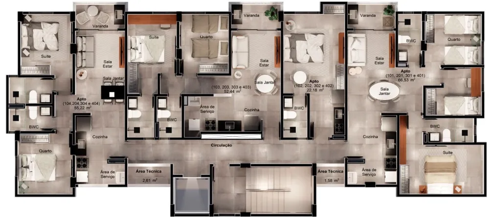 Apartamento, 2 quartos, 54 m² - Foto 16