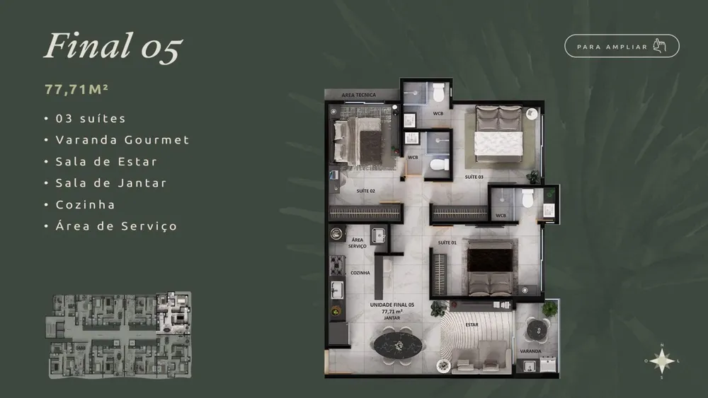 Apartamento, 2 quartos, 56 m² - Foto 12