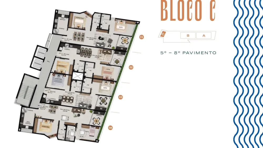 Apartamento, 2 quartos, 71 m² - Foto 1