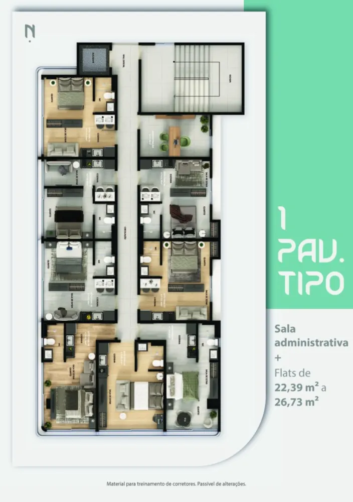 Apartamento, 1 quarto, 24 m² - Foto 13