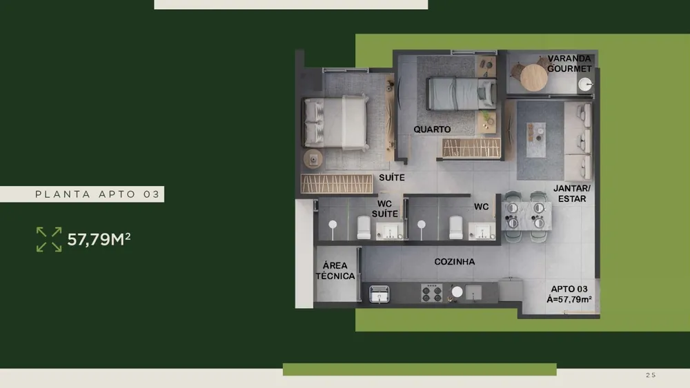 Apartamento, 2 quartos, 56 m² - Foto 13