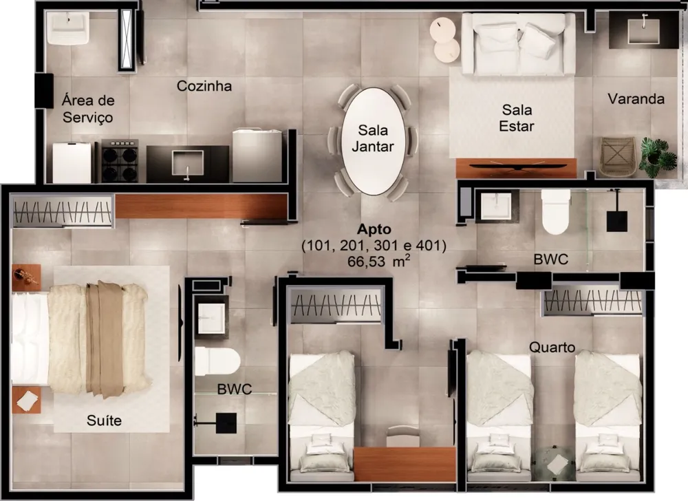 Apartamento, 2 quartos, 54 m² - Foto 8