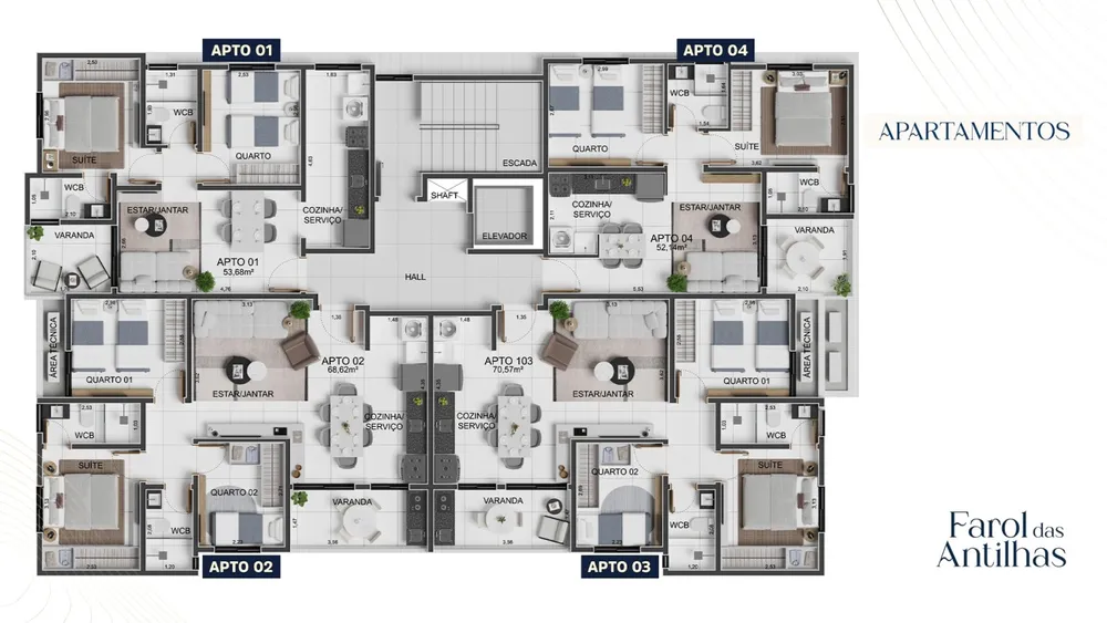 Apartamento, 3 quartos, 68 m² - Foto 16
