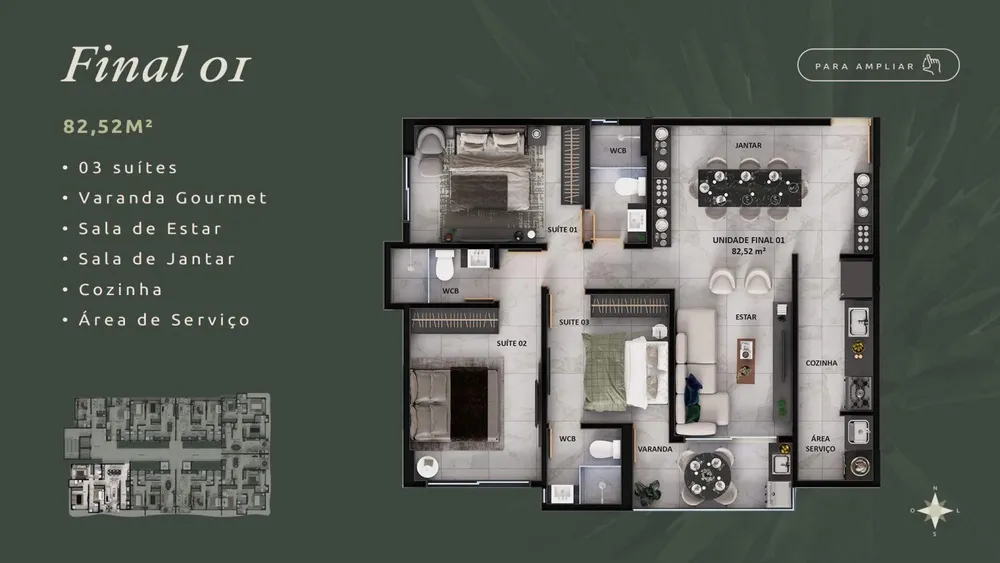 Apartamento, 2 quartos, 56 m² - Foto 9