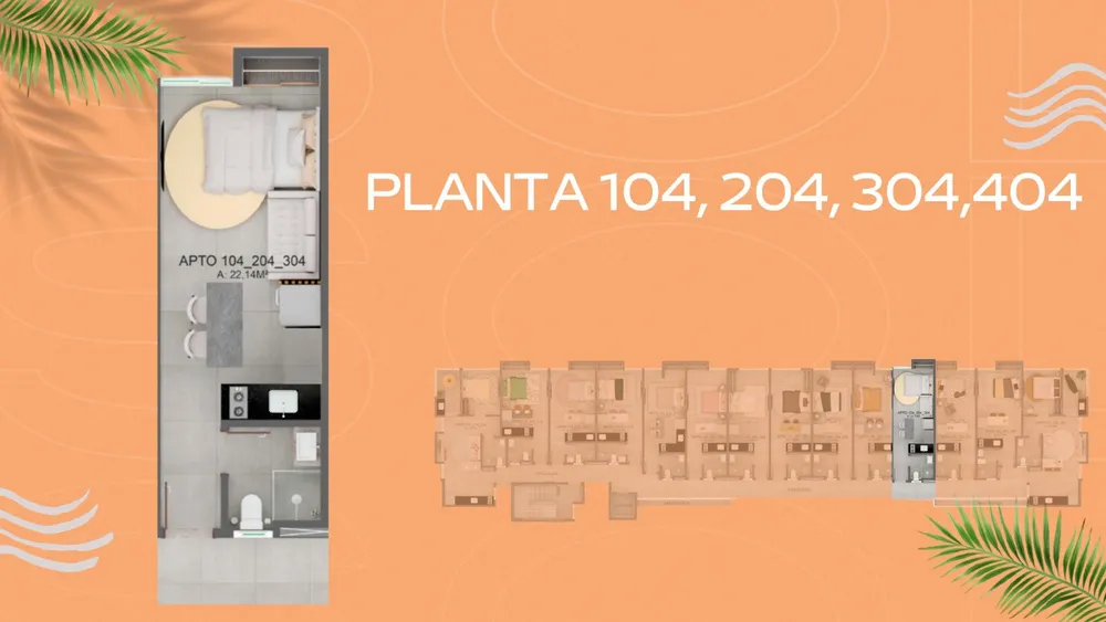 Apartamento, 1 quarto, 22 m² - Foto 9