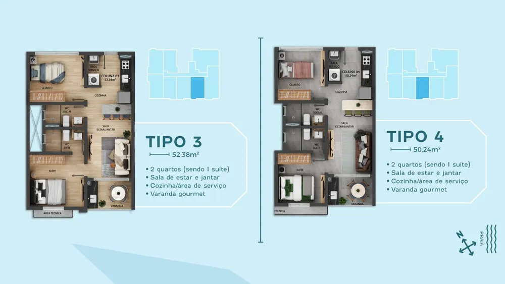 Apartamento, 2 quartos, 50 m² - Foto 8