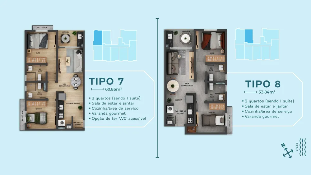 Apartamento, 2 quartos, 50 m² - Foto 9