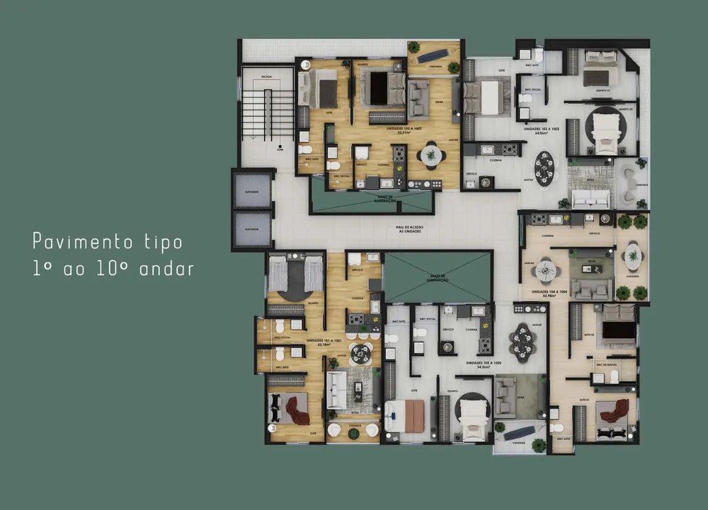 Apartamento, 2 quartos, 53 m² - Foto 14