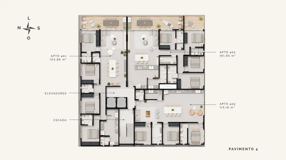 Apartamento, 3 quartos, 113 m² - Foto 1