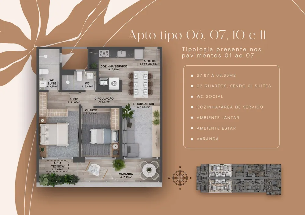 Apartamento, 2 quartos, 72 m² - Foto 11