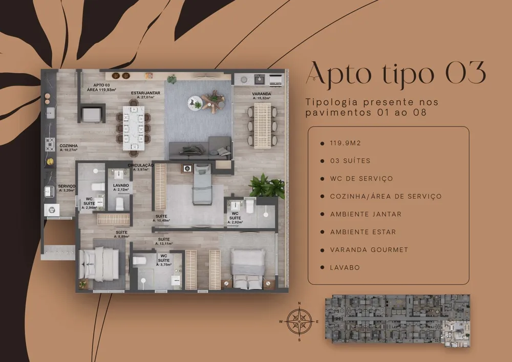 Apartamento, 2 quartos, 72 m² - Foto 9
