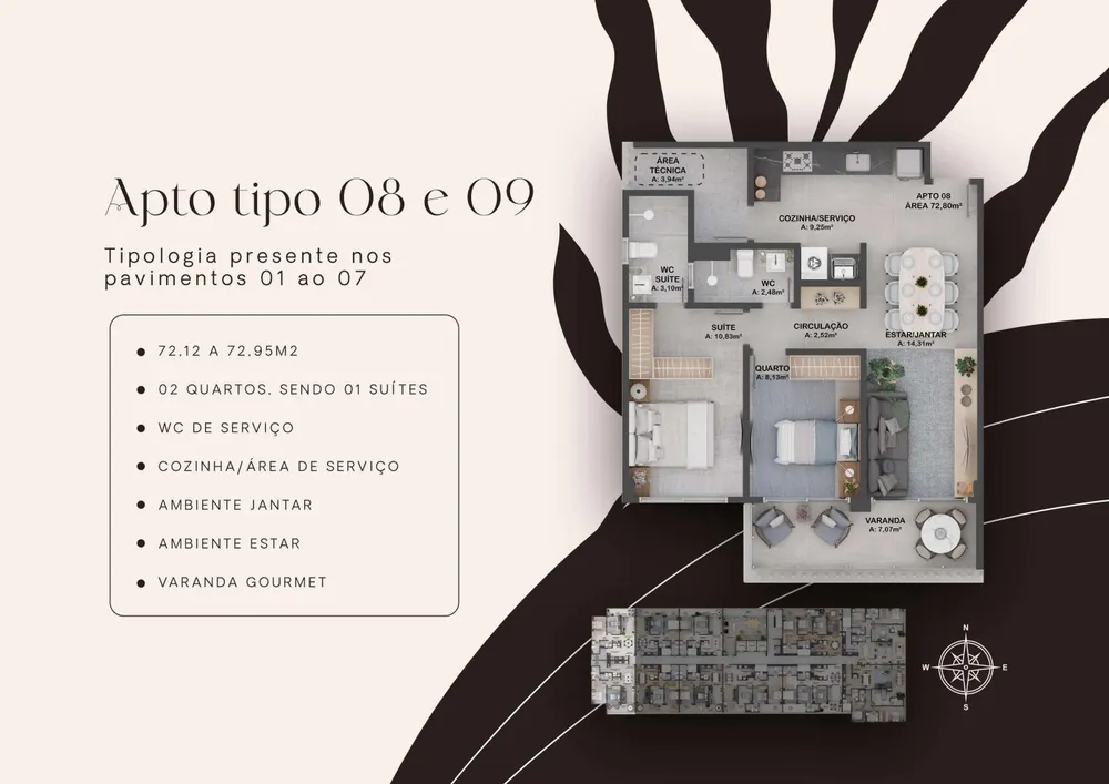 Apartamento, 2 quartos, 72 m² - Foto 13