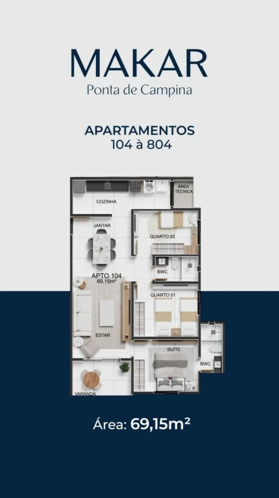 Apartamento, 3 quartos, 68 m² - Foto 14