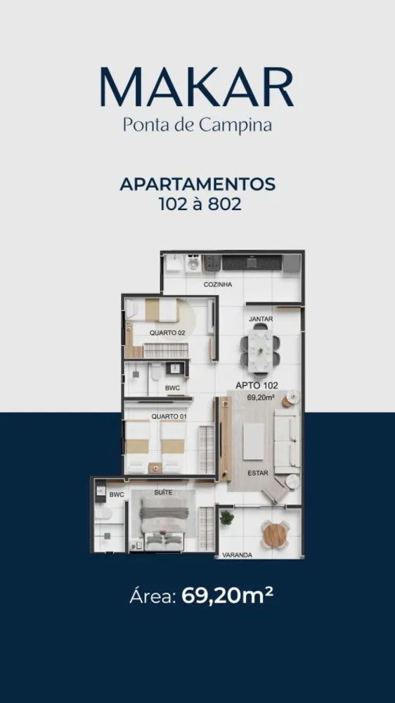 Apartamento, 3 quartos, 71 m² - Foto 13