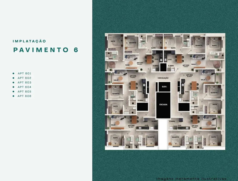 Apartamento, 2 quartos, 61 m² - Foto 6