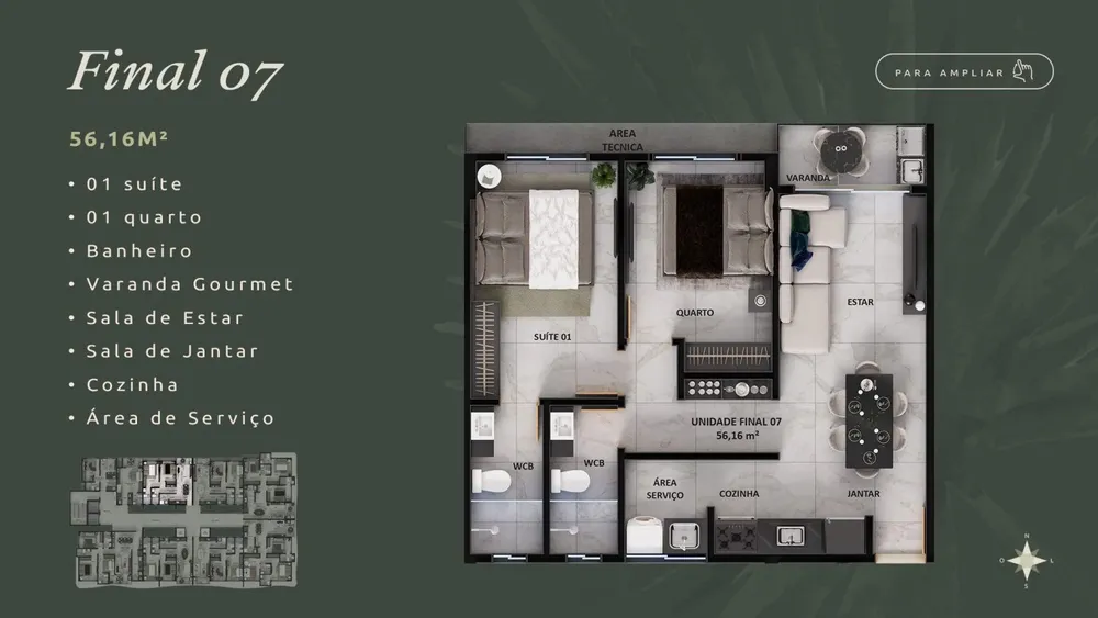 Apartamento, 3 quartos, 77 m² - Foto 14