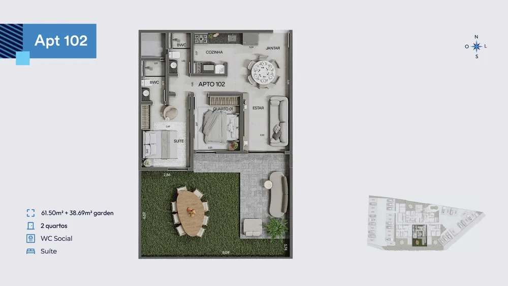 Apartamento, 2 quartos, 61 m² - Foto 15
