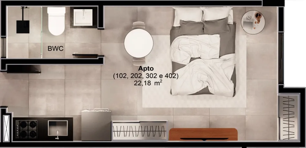 Apartamento, 3 quartos, 66 m² - Foto 9